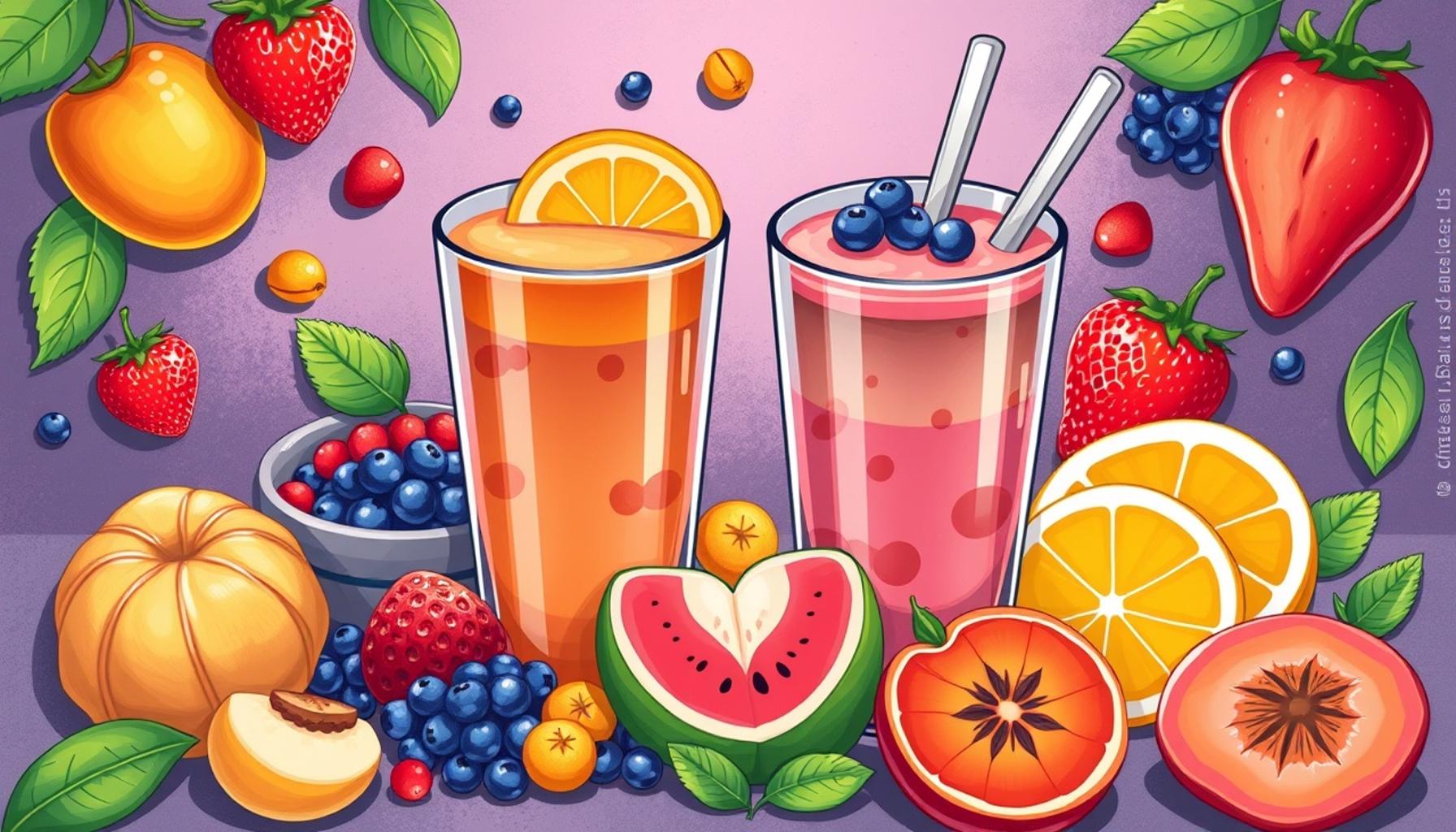 Recipes for Nutritious Smoothies with Fruits and Basic Ingredients