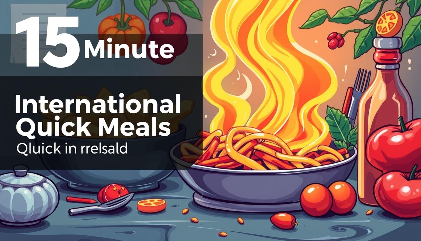 15-Minute International Quick Meals: Taste the World in No Time
